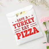 赤い感謝祭の救トルコピザ フェイバーバッグ (封をした状態)