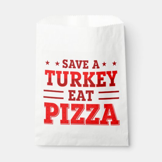 赤い感謝祭の救トルコピザ フェイバーバッグ (正面)
