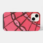 赤い扇 iPhoneケース (裏面横)