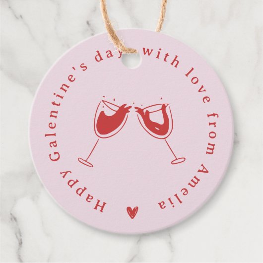 赤い手で描かれたガレンティンの日 フェイバータグ (正面)