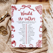 赤い手を引かれるとむしろ赤ちゃんシャワーのゲーム 招待状