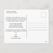 赤い手書きの「メリークリスマス」 |写真3 シーズンポストカード (裏面)