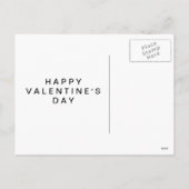 赤い手書き愛バレンタインデーの郵便はがき シーズンポストカード (裏面)