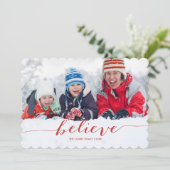 赤い手書信じき | 休日の写真カード シーズンカード (スタンド正面)