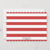 赤い手書信じき | 休日の写真カード シーズンカード (裏面)