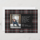 赤い手紙キリストがクリスマスフォトの理由 シーズンカード (裏面)