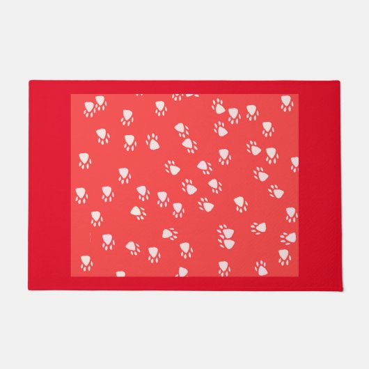赤い手足  ドアマット (正面)
