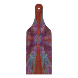 赤い抽象デザインで踊ること カッティングボード