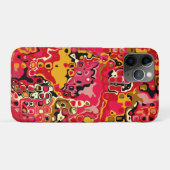 赤い抽象画 - モザイク Case-Mate iPhoneケース (裏面(横))