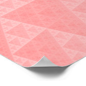 赤い抽象的なパターン ポスター (角)