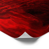 赤い抽象芸術ポスター ポスター (角)