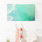 赤い抽象芸術絵画のパターン 横断幕 (インサイチュ)