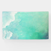 赤い抽象芸術絵画のパターン 横断幕 (横)