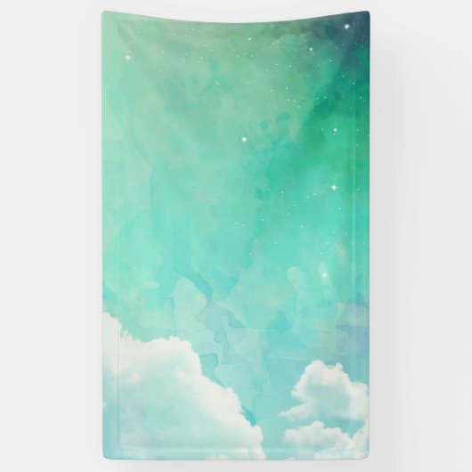 赤い抽象芸術絵画のパターン 横断幕 (縦)