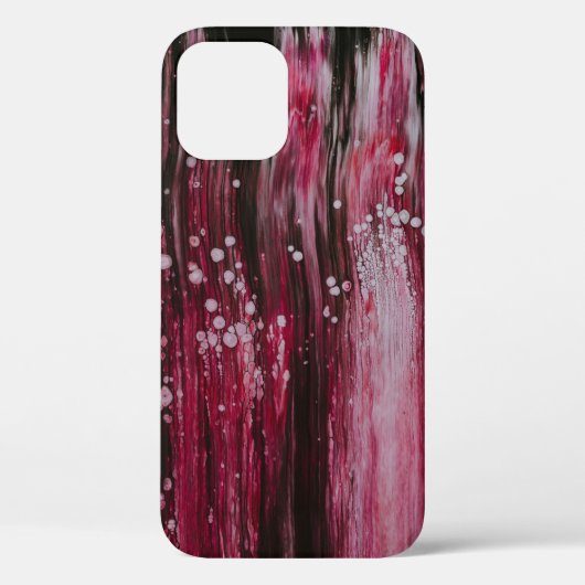 赤い抽象芸術絵画の Case-Mate iPhoneケース (裏面)