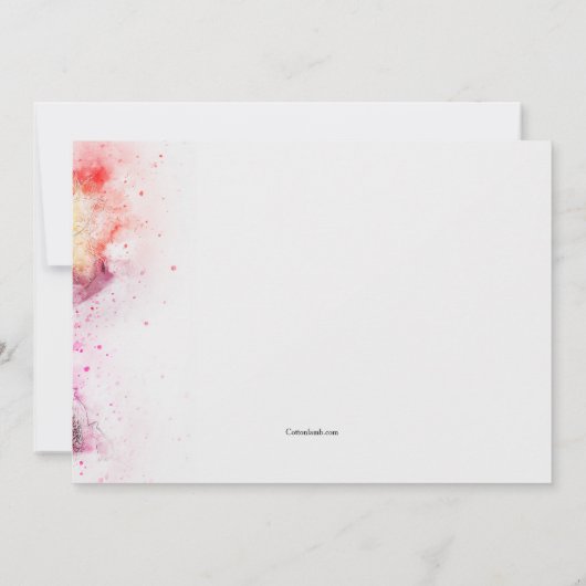 赤い招待状の仮面舞踏会のキャラクター 招待状 (裏面)