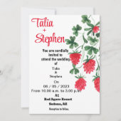 赤い招待状 招待状 (正面)