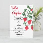 赤い招待状 招待状 (スタンド正面)