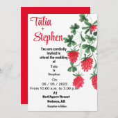赤い招待状 招待状 (正面/裏面)