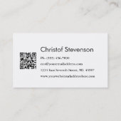 赤い指紋の私立探偵の名刺 名刺 (裏面)