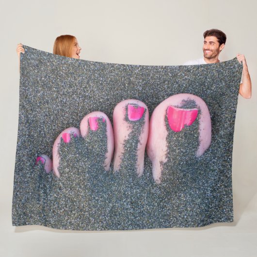 赤い指 フリースブランケット (インサイチュ)