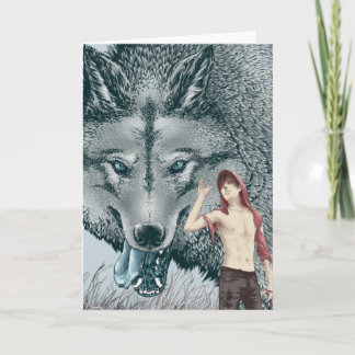 赤い挨拶状 カード