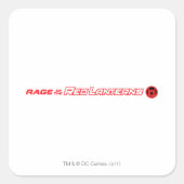 赤い提灯の怒り スクエアシール (正面)