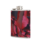 赤い擦れ違い抽象化 フラスク (左)