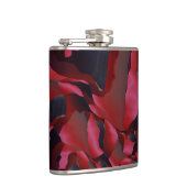 赤い擦れ違い抽象化 フラスク (右)