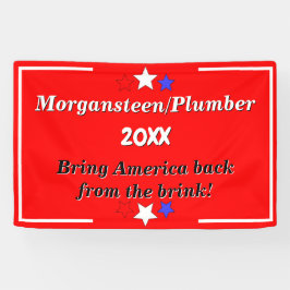 赤い政治候補カスタムキャンペーンの作成 横断幕