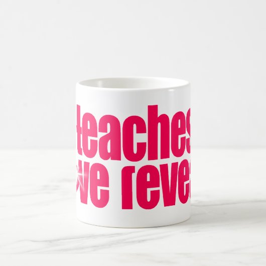 赤い教えスローガンのマグ「生命の愛が現れる」 コーヒーマグカップ (中央)