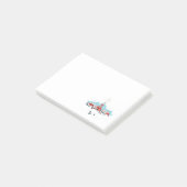 赤い教会とクリスマススターが訪れる冬の風景 ポストイット (アングル)