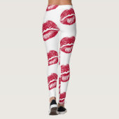 赤い数々の唇 レギンス (裏面)