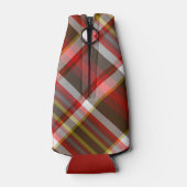 赤い数々の格子縞 ボトルクーラー (裏面)