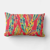 赤い数々の腰枕 ランバークッション (正面)