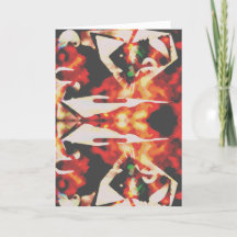 赤い数々の黄色の黒C色の抽象芸術花