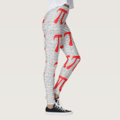 赤い数値piは数学的な定数記号である レギンス (右)