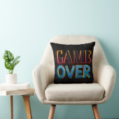 赤い文字で「GAME OVER」と太字で表示 クッション (椅子)