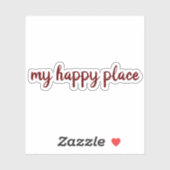 赤い文字のバレンタインシール シール (シート)