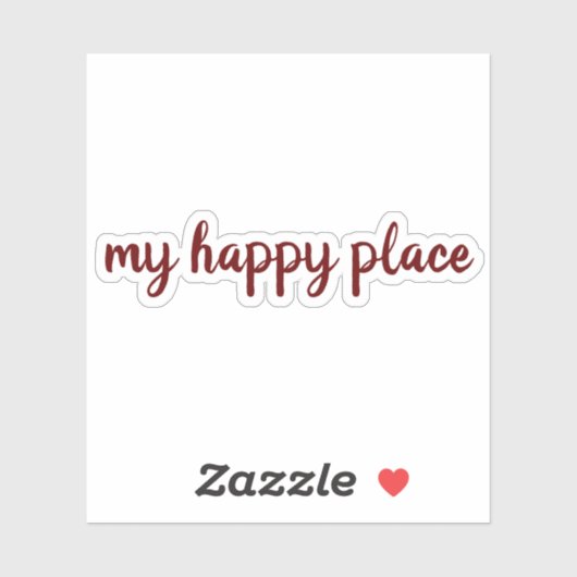 赤い文字のバレンタインシール シール (シート)