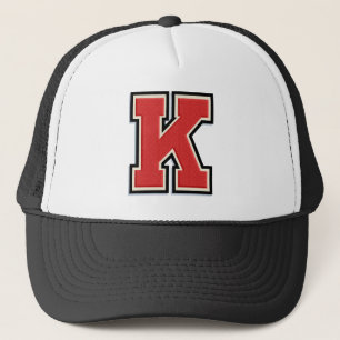 赤い文字「K」 キャップ