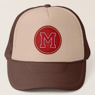 赤い文字「M」 キャップ