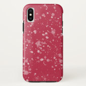 赤い斑状のカオス Case-Mate iPhoneケース (裏面)