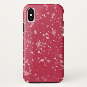 赤い斑状のカオス iPhone X ケース