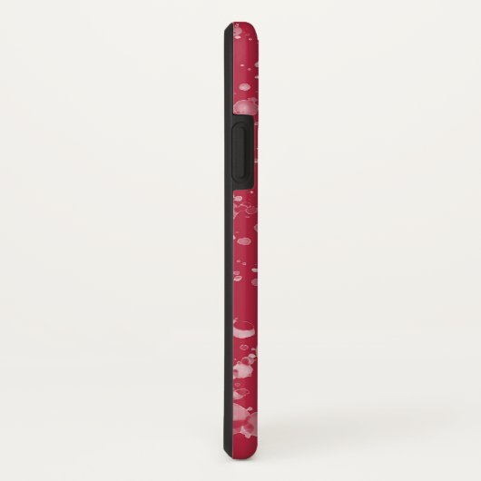 赤い斑状のカオス Case-Mate iPhoneケース (裏面/右)