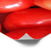 赤い新鮮なジューシーなトマトのキッチンポスター ポスター (角)