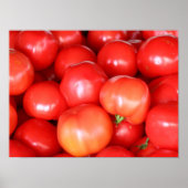 赤い新鮮なジューシーなトマトのキッチンポスター ポスター (正面)