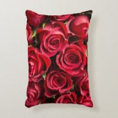 赤い新鮮なバラスロー アクセントクッション (正面(垂直))