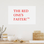 赤い方が速い！™ ポスター (キッチン)