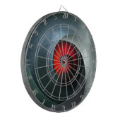 赤い旋回芸術的モダン抽象芸術アートパターン#19 ダーツボード (正面左)